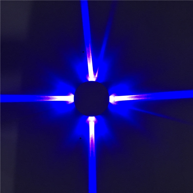 LED Cross Star Wall Light Style Lamp Bar Network Bar KTV Club Background Wall Decoration Light — Red Light