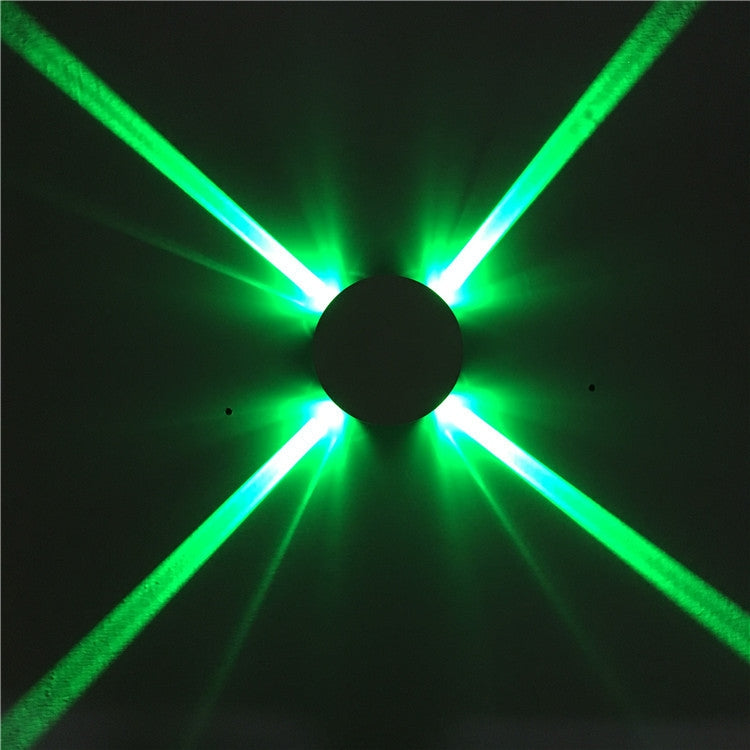 LED Cross Star Wall Light Style Lamp Bar Network Bar KTV Club Background Wall Decoration Light — Yellow Light