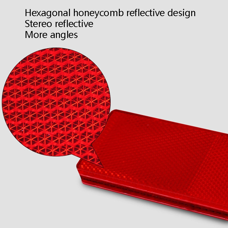 50 PCS Car Body Reflective Stickers Plastic Reflective Strip Reflector Truck Reflective Tablet