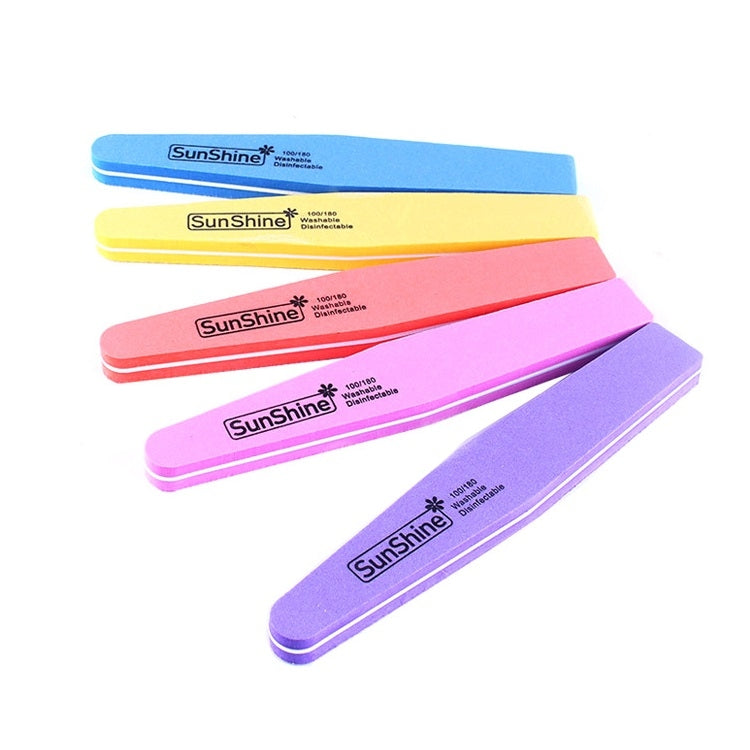 20 PCS 178x28x12mm Diamond-Shaped High-Elastic Sponge Nail Tool Random Colour Delivery
