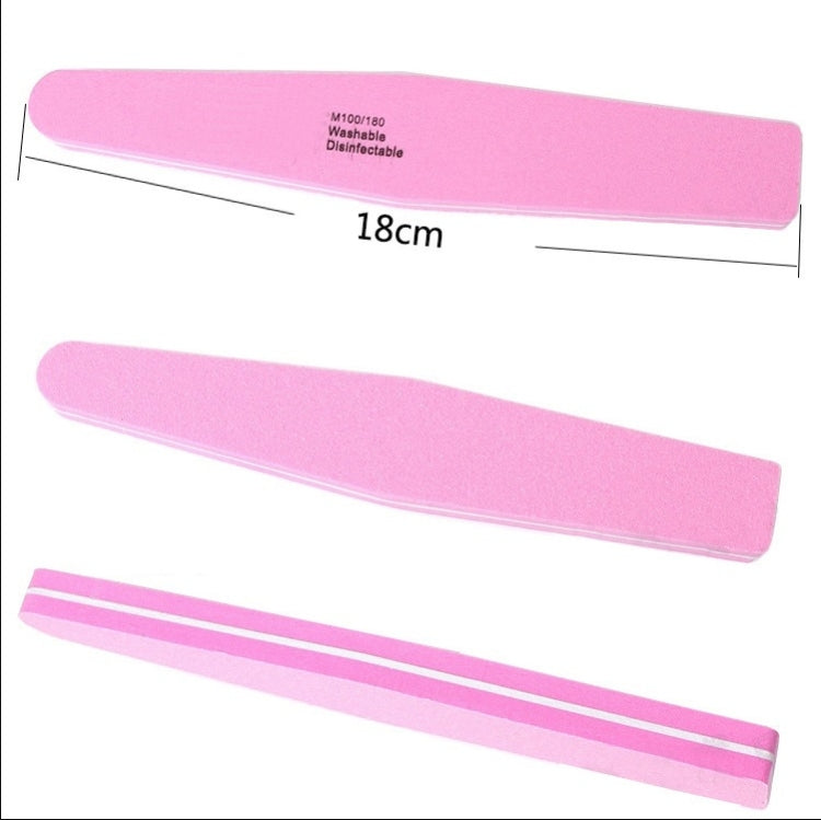 20 PCS 178x28x12mm Diamond-Shaped High-Elastic Sponge Nail Tool Random Colour Delivery