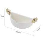 Cartoon Animal Cute Deer Soap Holder Seamless Wall-Mounted Bathroom Storage Box — White