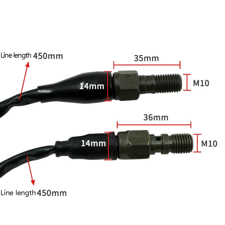 2 PCS Motorcycle Modified Accessories Disc Brake Hydraulic Switch Line