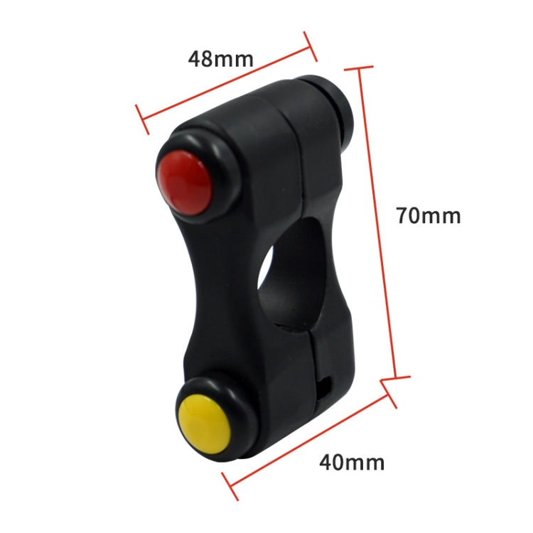 Motorcycle Electric Car Modified Accessories Three Button Multi-Function Start Speaker Far Near Light Switches