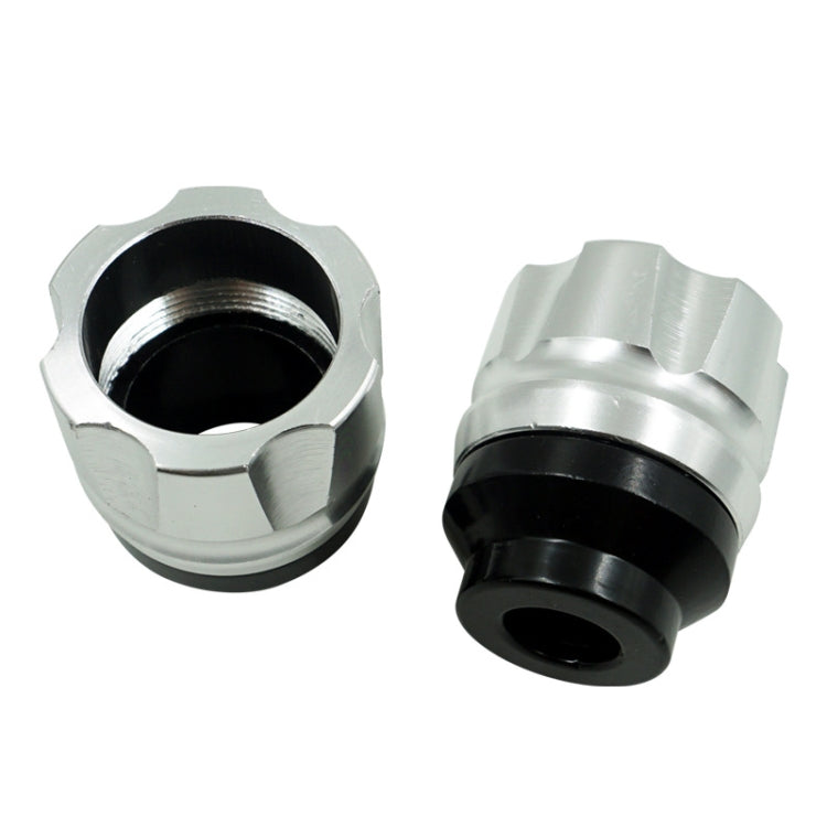 2 Pairs Motorcycle Modified Accessories Anti-Drop Cup CNC Aluminum Alloy Anti-Collision And Shock Absorbing Front Fork Cup — Blue