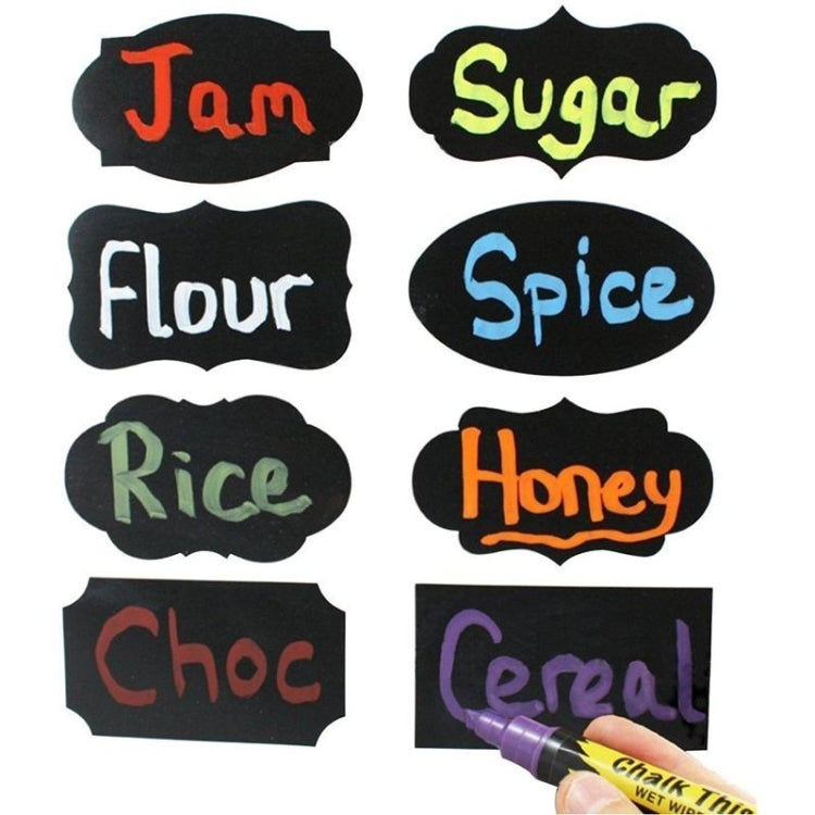 50 Sets Erasable Waterproof Removable Bottle Can PVC Blackboard Sticker — view 15