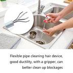 Kitchen Pipe Dredge Hook Sewer Toilet Anti-Blocking Sink Dredge Kit, Style: — view 8