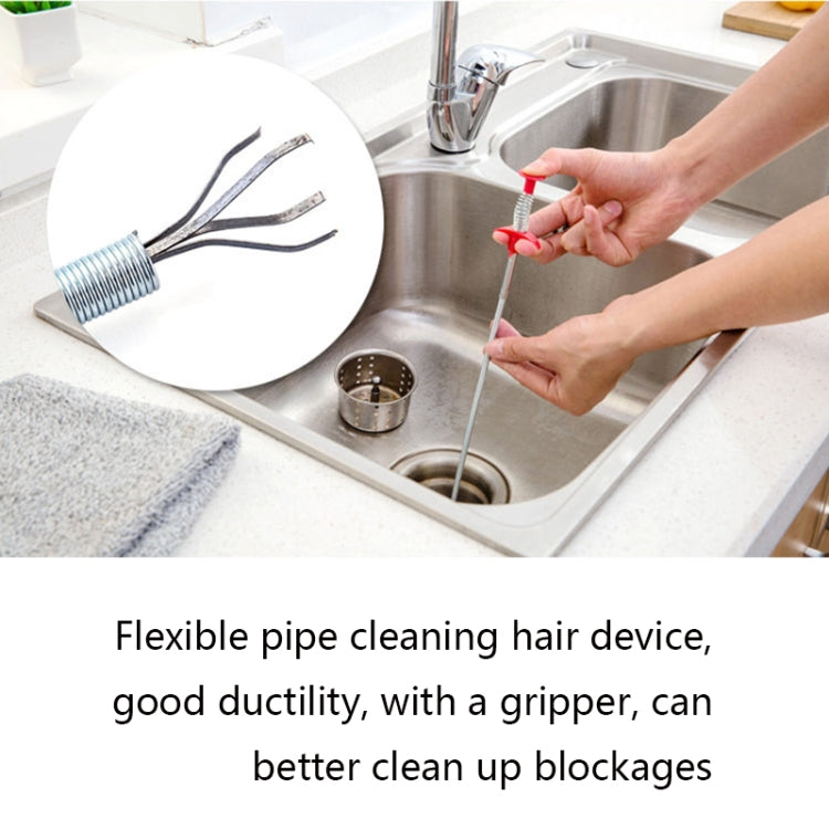 Kitchen Pipe Dredge Hook Sewer Toilet Anti-Blocking Sink Dredge Kit, Style: — view 8