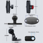 Motorcycle Metal Navigation Mobile Phone Bracket, Style: