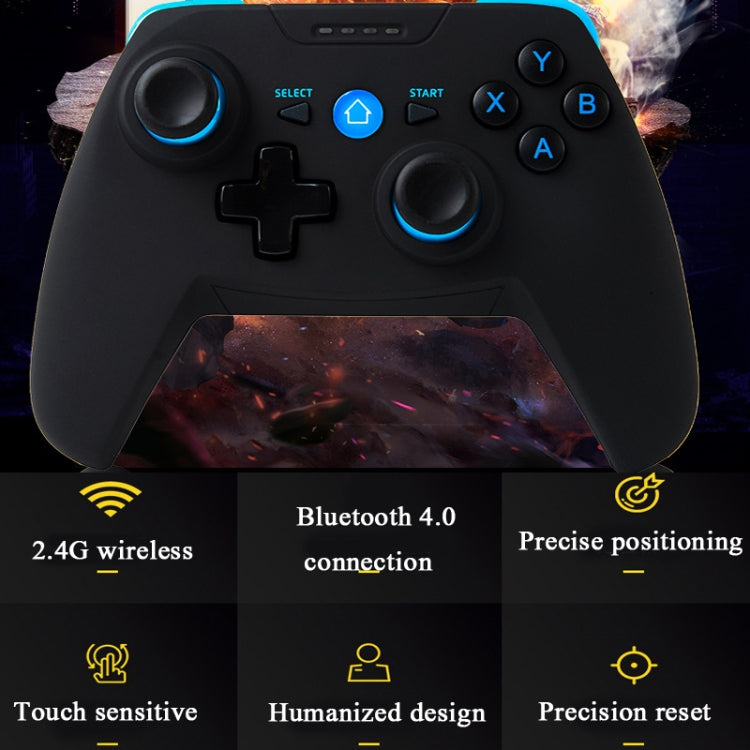 CX-X1 2.4GHz + Bluetooth 4.0 Wireless Game Controller Handle For Android / iOS / PC / PS3