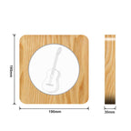 FS-A3272W Guitar Musical Instrument Solid Wood Frame Night Light — view 4