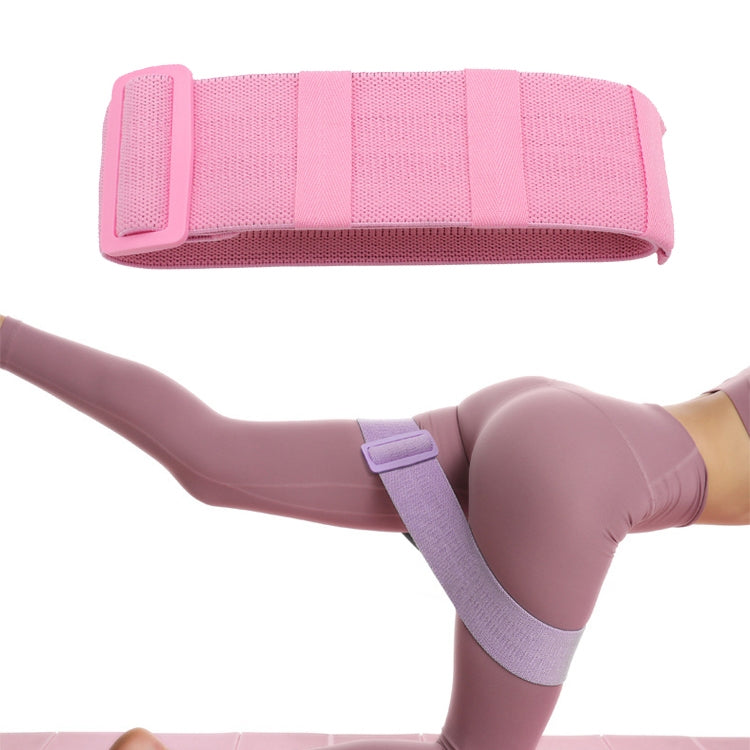 LD-3606 Adjustable Non-Slip Yoga Belt Thickening Tension Belt — Pink