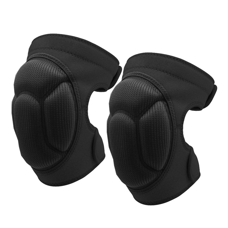1pair HX-0211 Anti-Collision Sponge Knee Pads Volleyball Football Dance Roller Skating Protective Gear, Specification: L (Gray)