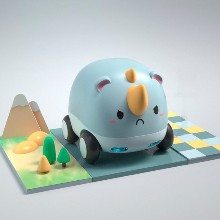 Cartoon Cute Pet Pull Back Car Children Mini Puzzle Inertia Car Toy — Dinosaur