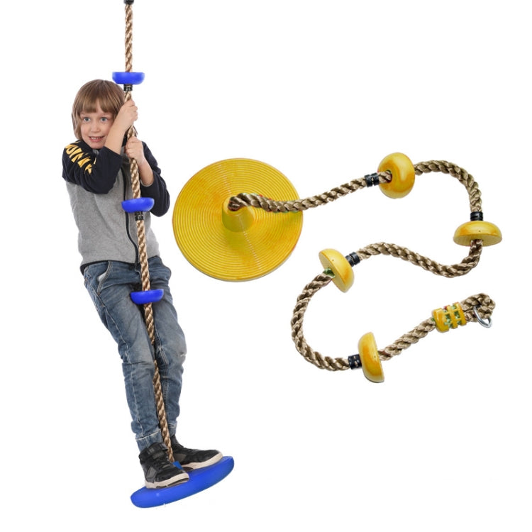 Children Swing Climbing Rope Big Small Disc Sling Rope Swing, Random Color Delivery