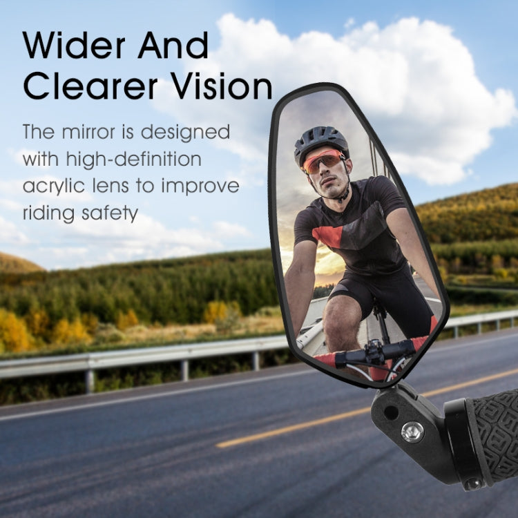 1 Pair WEST BIKING Bicycle Rearview Mirror Adjustable Mirror Mountain Bike Foldable Rearview Mirror — view 5