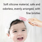 Baby Silicone Shower Massage Brush Multifunctional Shampoo Brush with Comb