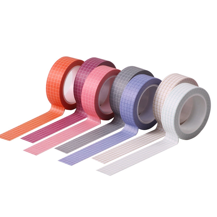 Simple Manual Decorative Stickers Plaid Material Tape — view 17