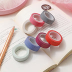 Simple Manual Decorative Stickers Plaid Material Tape — view 19