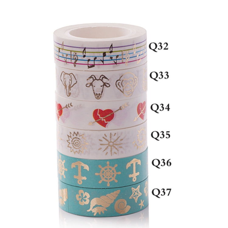 Bronzing Paper Tape Decorative Album Paper Hand Torn Stickers