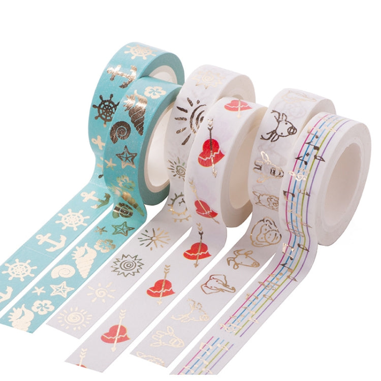 Bronzing Paper Tape Decorative Album Paper Hand Torn Stickers