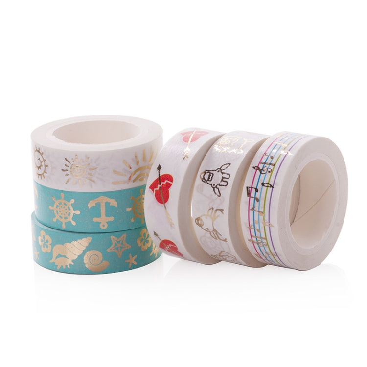 Bronzing Paper Tape Decorative Album Paper Hand Torn Stickers
