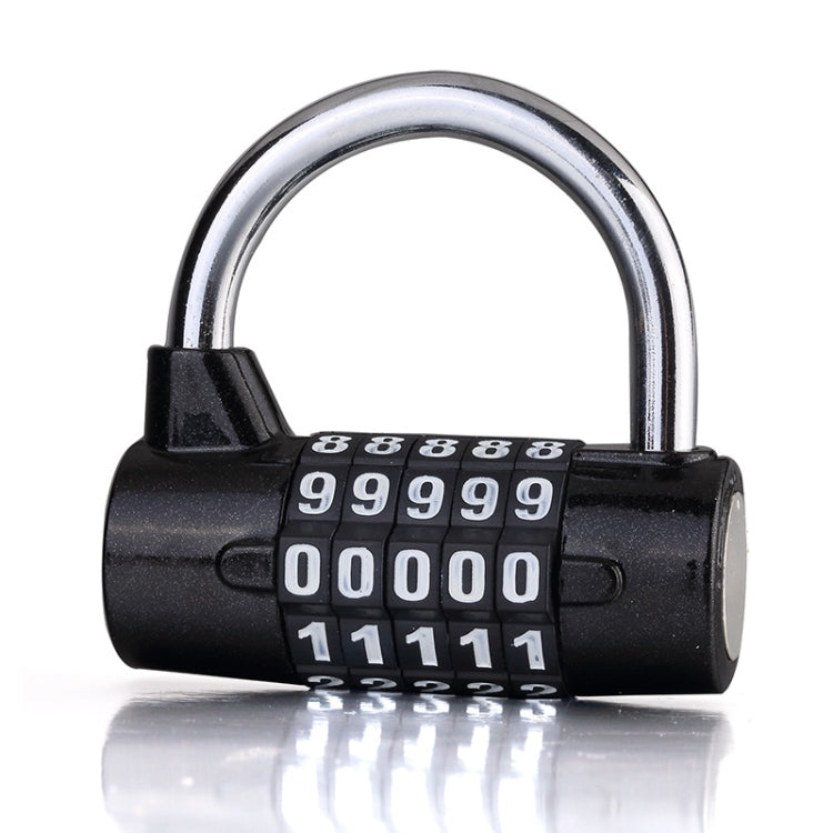 Large 5 Digit Combination Gym Cabinets Password Lock Tool Box Door Padlock — 5 Digit (Red)