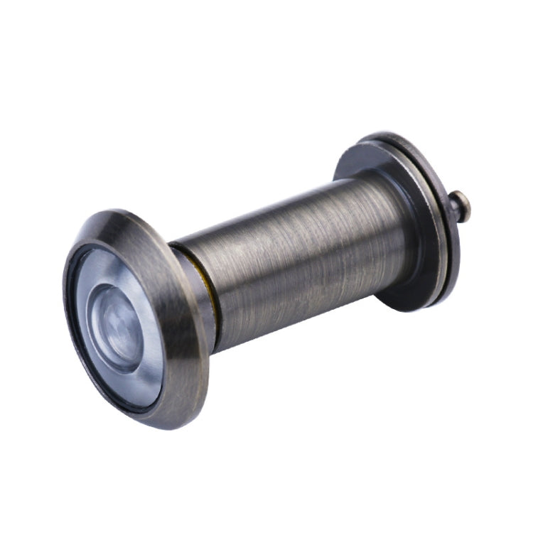 2 PCS Security Door Cat Eye HD Glass Lens 200 Degrees Wide-Angle Anti-Tiny Hotel Door Eye — 16mm Red Bronze