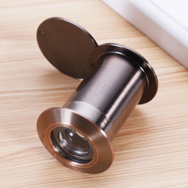 2 PCS Security Door Cat Eye HD Glass Lens 200 Degrees Wide-Angle Anti-Tiny Hotel Door Eye — 26mm Gold