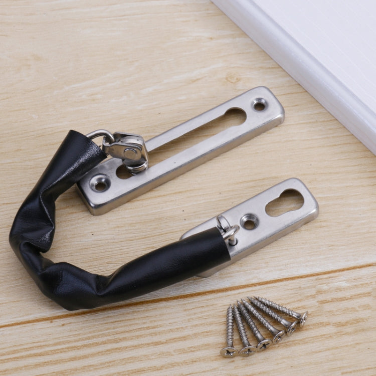 Thickened Anti-Theft Chain Stainless Steel Door Bolts Hotel Room Door Chain Buckle, Specification: Large (Black) — Large (Green Bronze)