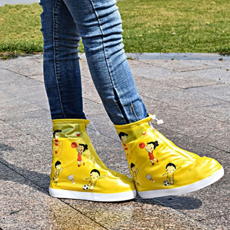 905-A Children Rainy Day Cartoon Pattern Waterproof Shoe Cover — Unicorn XXL
