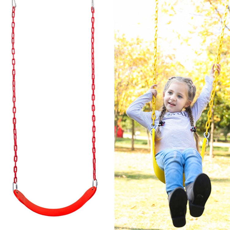 Indoor And Outdoor Children Fitness EVA Soft Board Swing With Chain, Random Color Delivery