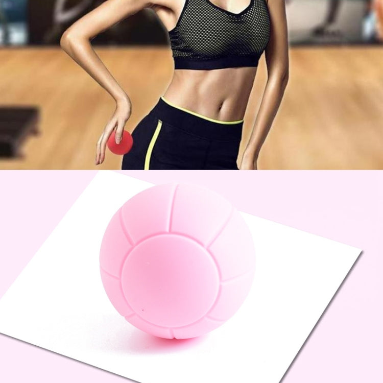 Fascia Ball Muscle Relaxation Yoga Ball Back Massage Silicone Ball — Basketball Pink Ball