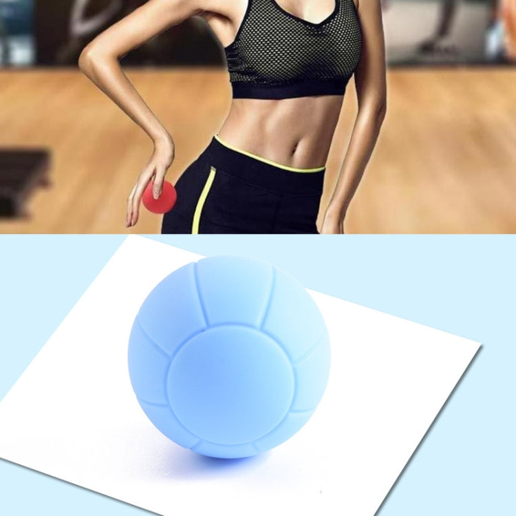 Fascia Ball Muscle Relaxation Yoga Ball Back Massage Silicone Ball — Basketball Blue Ball