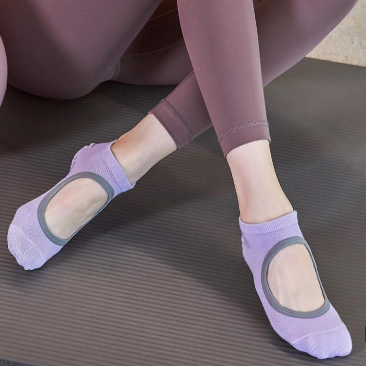 Backless Non-Slip Yoga Dance Socks Gym Indoor Floor Sports Socks