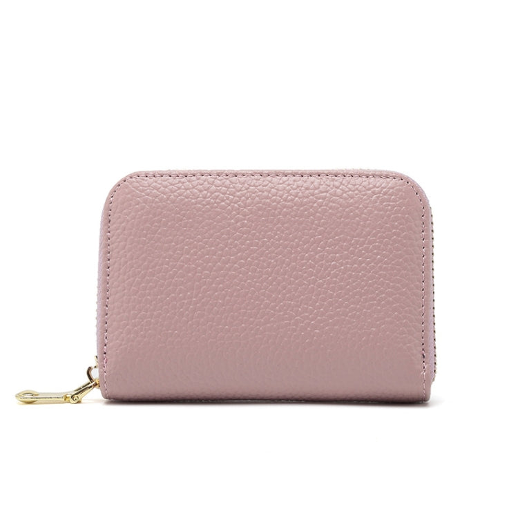 1626 Short RFID Anti-Theft Brush Multiple Card-Binding Card Package Ladies Cowhide Zipper Wallet