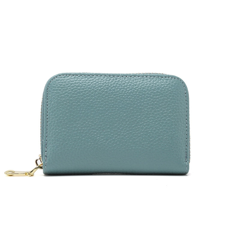 1626 Short RFID Anti-Theft Brush Multiple Card-Binding Card Package Ladies Cowhide Zipper Wallet — view 7