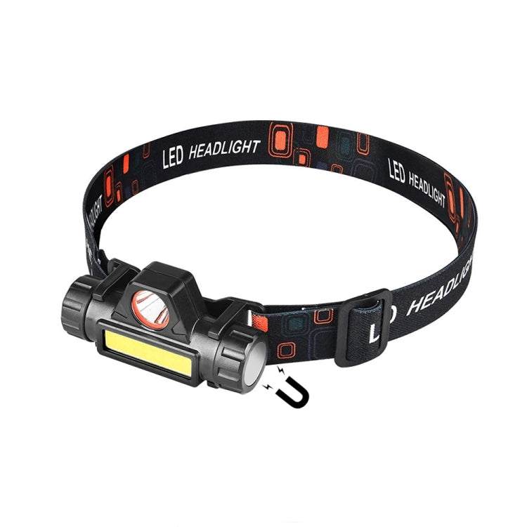 2 PCS 101 USB Rechargeable Headlight Glare Flashlight Magnet Camping Light Outdoor Fishing Light