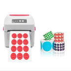 Color High-Viscosity Coated Paper Sticker Round Sticker, Random Color Delivery — Diameter 30mm