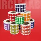 Color High-Viscosity Coated Paper Sticker Round Sticker, Random Color Delivery — view 7