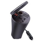 Car Inverter Dual USB 2.1A Power Converter Booster, 150W 12V To 220V