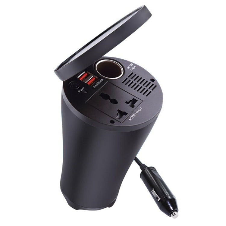 Car Inverter Dual USB 2.1A Power Converter Booster, 150W 12V To 220V