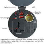 Car Inverter Dual USB 2.1A Power Converter Booster, 150W 12V To 220V