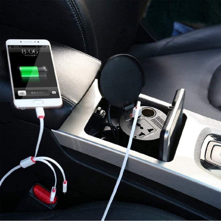 Car Inverter Dual USB 2.1A Power Converter Booster, 150W 12V To 220V