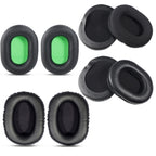 2 PCS Headset Sponge Cover For Razer V2, Black Skin Green Net, Black Skin Black Net, Black Mesh, Black Lambskin — view 7