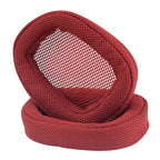 2 PCS Suitable for Logitech G433 G Pro Headphone Cover Sponge Cover Earmuffs, Black Protein Skin, Red Grid, Blue Grid