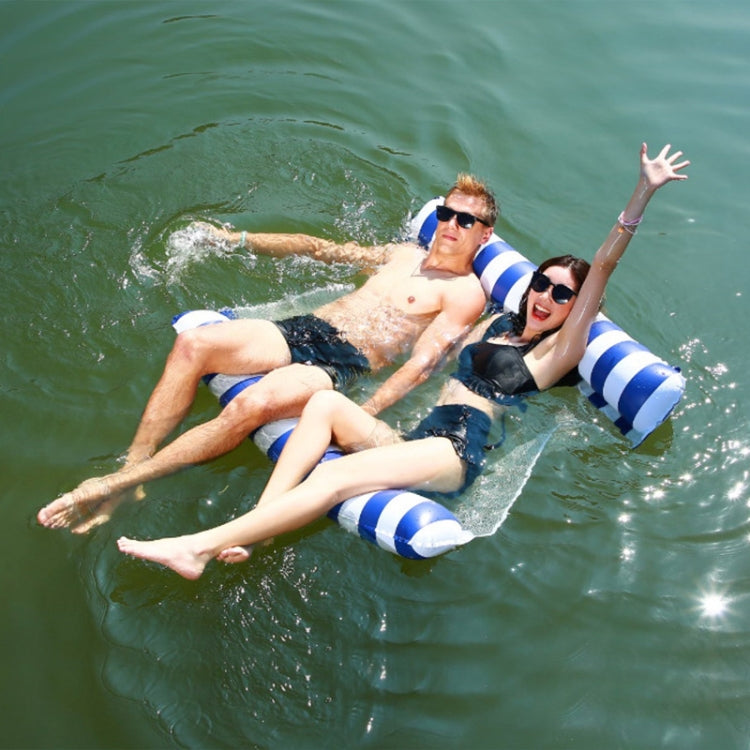 Inflatable Recliner On Water Foldable Backrest Floating Bed Inflatable Floating Row, Style：