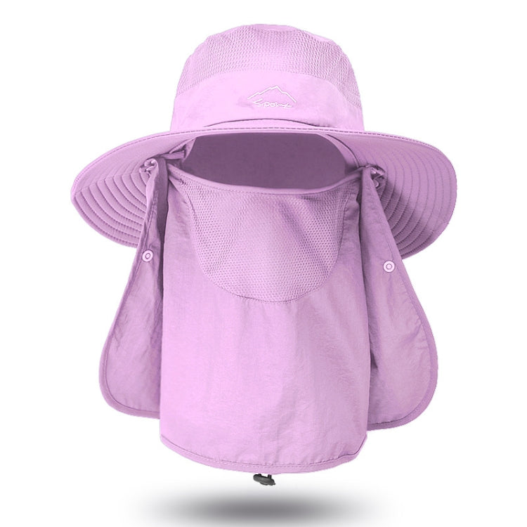Multifunction Fisherman Hats Outdoor Speed Drying Fishing Breathable Sun Hats — Purple