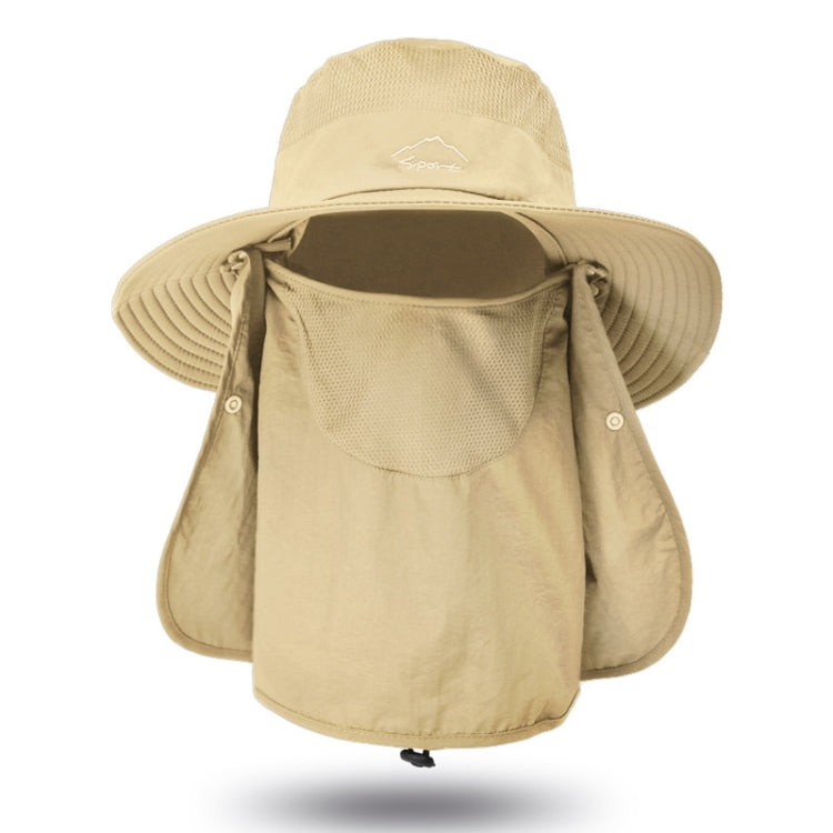 Multifunction Fisherman Hats Outdoor Speed Drying Fishing Breathable Sun Hats — Khaki