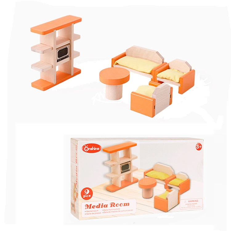 Onshine Pretend Play Scene DIY Role Playing Wooden Furniture Accessories, Style: — Bathroom